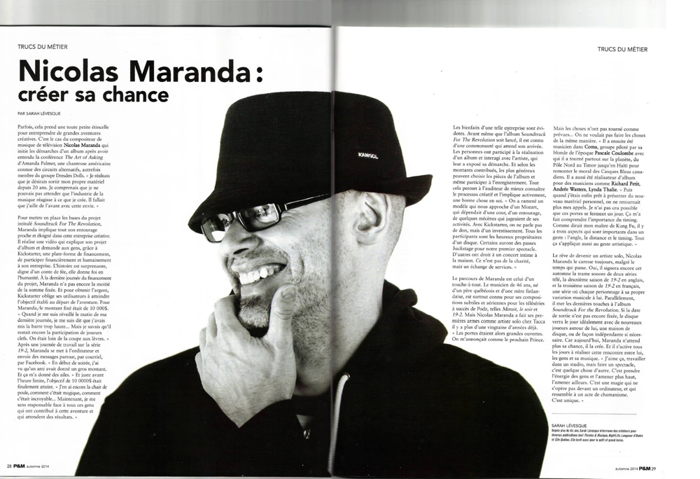 Les trucs du métier - article